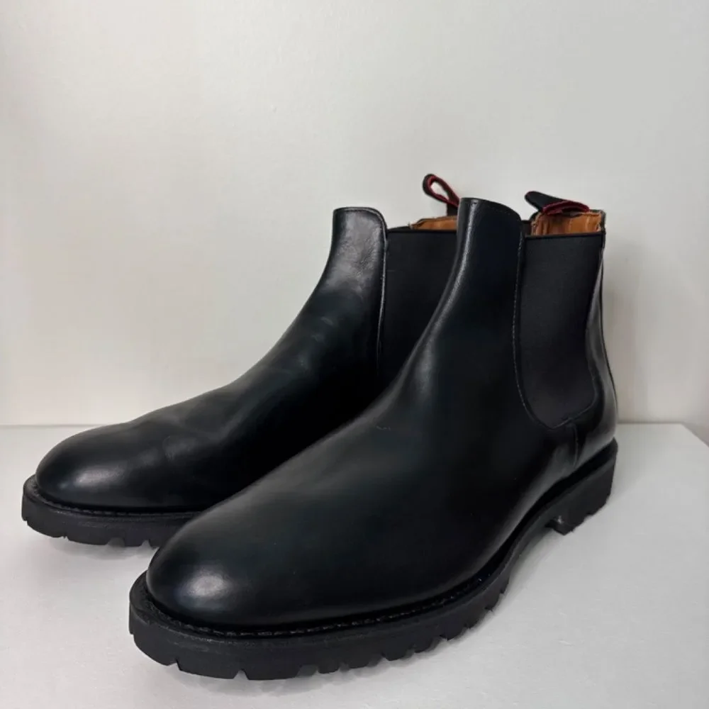 Allen Edmonds Tate Chelsea Boots Extralight Lug Sole - Black Leather | Size 12 D